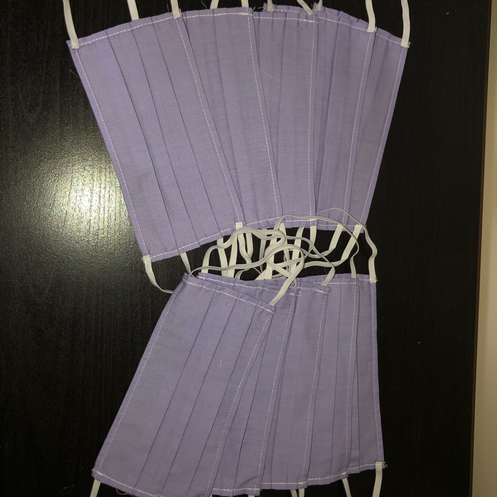 Purple masks